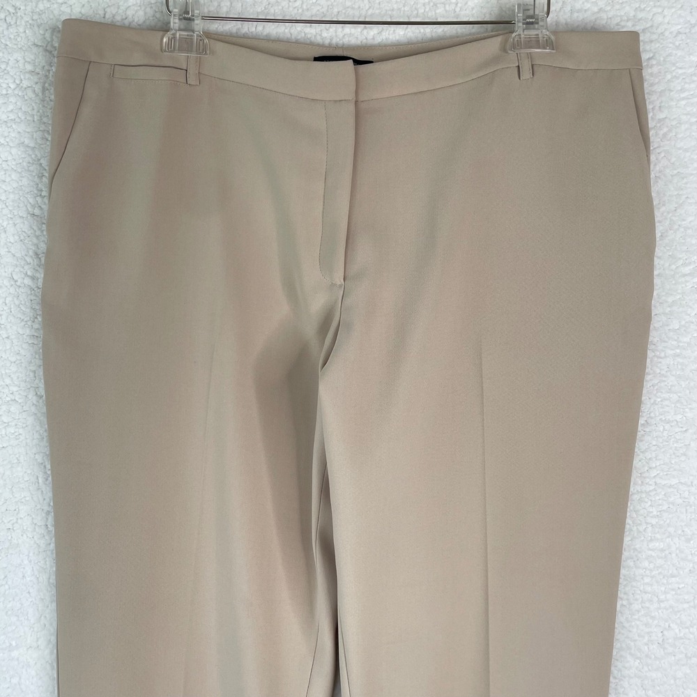 Tommy Hilfiger Womens Beige‎ Dress Pants Size 16 Tan Straight Leg Work Trousers